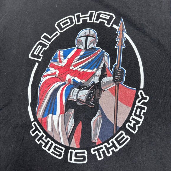 Delight Brand Clothing Hawaii Aloha This is the Way Mandalorian T-Shirt Large - Picture 2 of 6